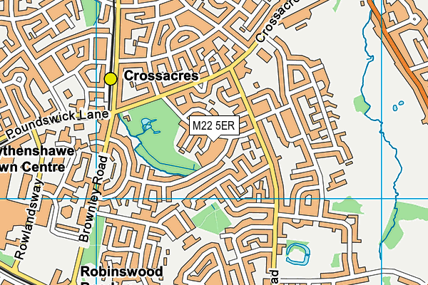 M22 5ER map - OS VectorMap District (Ordnance Survey) M22 5ER map - OS VectorMap District (Ordnance Survey)