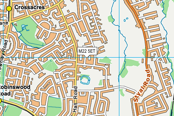 M22 5ET map - OS VectorMap District (Ordnance Survey) M22 5ET map - OS VectorMap District (Ordnance Survey)