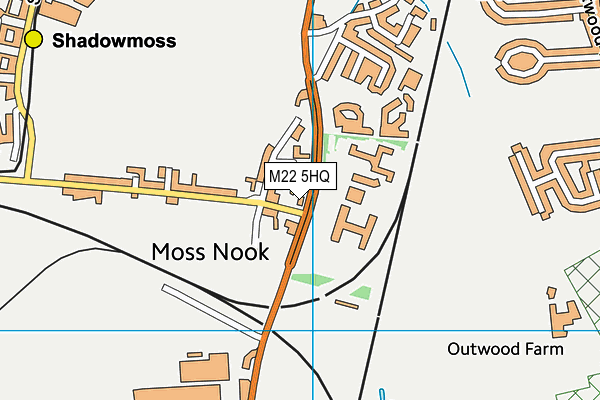 M22 5HQ map - OS VectorMap District (Ordnance Survey) M22 5HQ map - OS VectorMap District (Ordnance Survey)