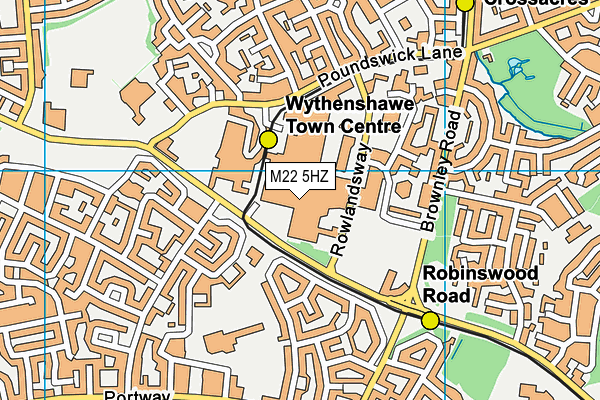 M22 5HZ map - OS VectorMap District (Ordnance Survey) M22 5HZ map - OS VectorMap District (Ordnance Survey)