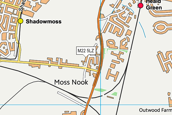 M22 5LZ map - OS VectorMap District (Ordnance Survey) M22 5LZ map - OS VectorMap District (Ordnance Survey)