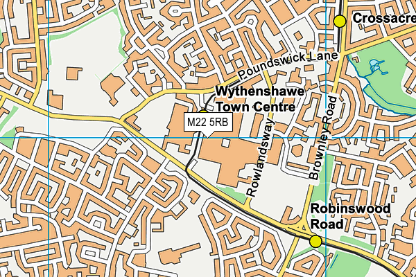 M22 5RB map - OS VectorMap District (Ordnance Survey) M22 5RB map - OS VectorMap District (Ordnance Survey)