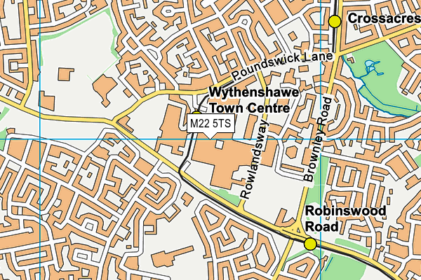 M22 5TS map - OS VectorMap District (Ordnance Survey) M22 5TS map - OS VectorMap District (Ordnance Survey)