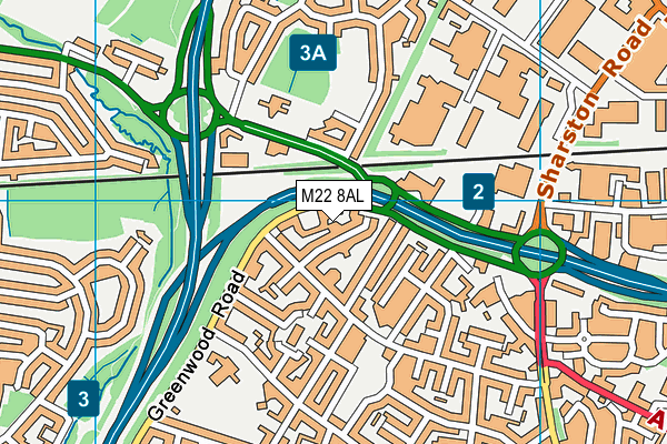 M22 8AL map - OS VectorMap District (Ordnance Survey) M22 8AL map - OS VectorMap District (Ordnance Survey)