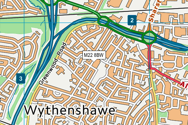 M22 8BW map - OS VectorMap District (Ordnance Survey) M22 8BW map - OS VectorMap District (Ordnance Survey)