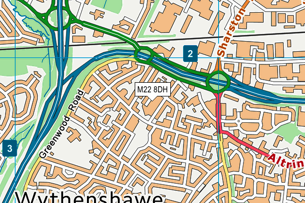 M22 8DH map - OS VectorMap District (Ordnance Survey) M22 8DH map - OS VectorMap District (Ordnance Survey)