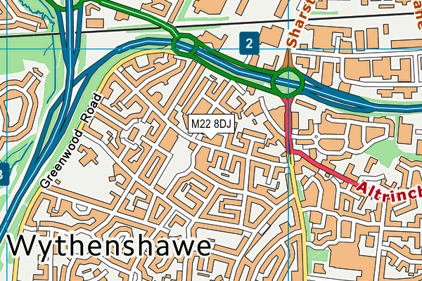 M22 8DJ map - OS VectorMap District (Ordnance Survey) M22 8DJ map - OS VectorMap District (Ordnance Survey)
