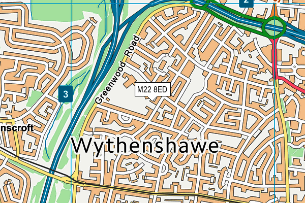 M22 8ED map - OS VectorMap District (Ordnance Survey) M22 8ED map - OS VectorMap District (Ordnance Survey)