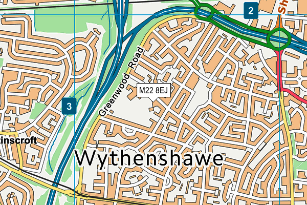 M22 8EJ map - OS VectorMap District (Ordnance Survey) M22 8EJ map - OS VectorMap District (Ordnance Survey)