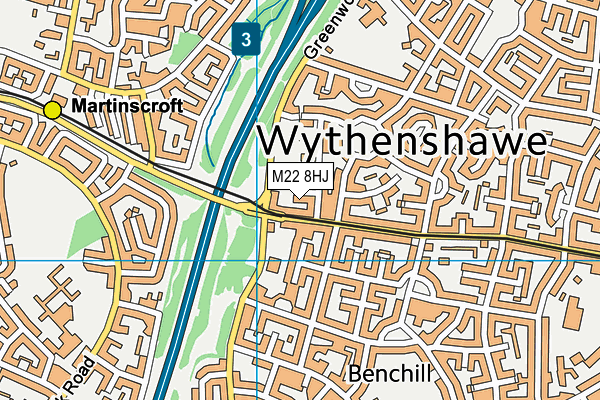 M22 8HJ map - OS VectorMap District (Ordnance Survey) M22 8HJ map - OS VectorMap District (Ordnance Survey)