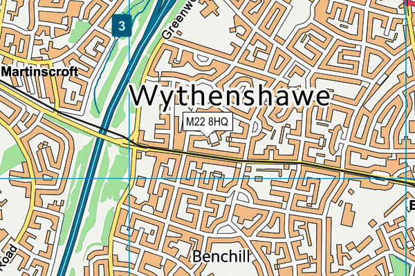 M22 8HQ map - OS VectorMap District (Ordnance Survey) M22 8HQ map - OS VectorMap District (Ordnance Survey)
