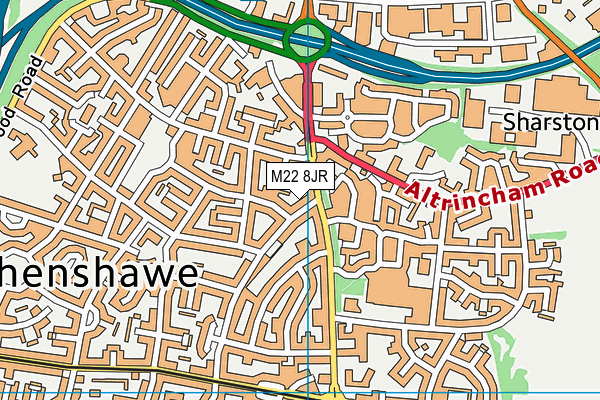 M22 8JR map - OS VectorMap District (Ordnance Survey) M22 8JR map - OS VectorMap District (Ordnance Survey)