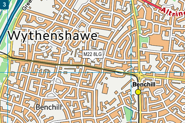 M22 8LG map - OS VectorMap District (Ordnance Survey) M22 8LG map - OS VectorMap District (Ordnance Survey)