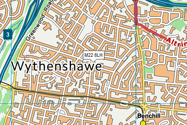 M22 8LH map - OS VectorMap District (Ordnance Survey) M22 8LH map - OS VectorMap District (Ordnance Survey)