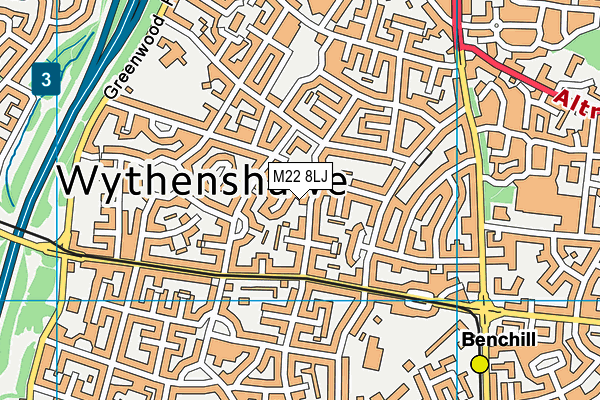 M22 8LJ map - OS VectorMap District (Ordnance Survey) M22 8LJ map - OS VectorMap District (Ordnance Survey)