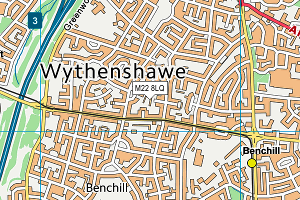 M22 8LQ map - OS VectorMap District (Ordnance Survey) M22 8LQ map - OS VectorMap District (Ordnance Survey)