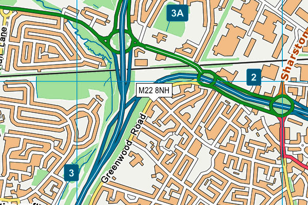 M22 8NH map - OS VectorMap District (Ordnance Survey) M22 8NH map - OS VectorMap District (Ordnance Survey)