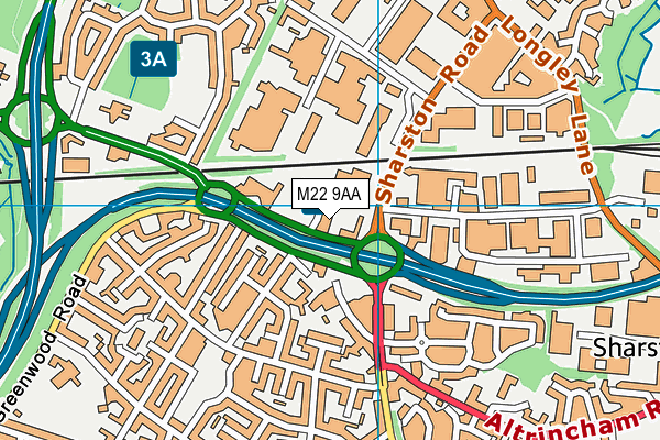M22 9AA map - OS VectorMap District (Ordnance Survey) M22 9AA map - OS VectorMap District (Ordnance Survey)