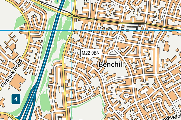 M22 9BN map - OS VectorMap District (Ordnance Survey) M22 9BN map - OS VectorMap District (Ordnance Survey)