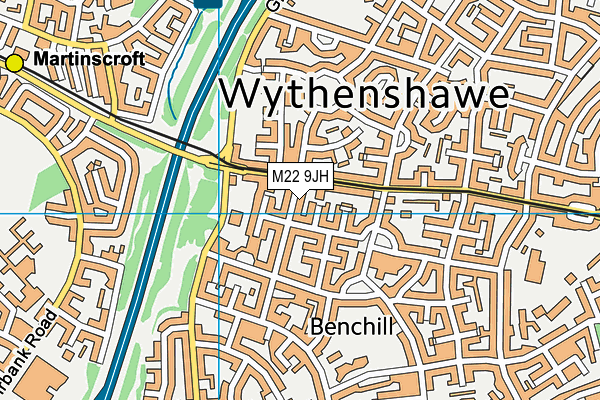 M22 9JH map - OS VectorMap District (Ordnance Survey) M22 9JH map - OS VectorMap District (Ordnance Survey)