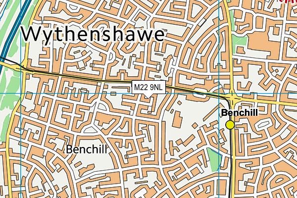 M22 9NL map - OS VectorMap District (Ordnance Survey) M22 9NL map - OS VectorMap District (Ordnance Survey)