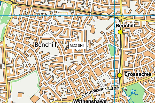 M22 9NT map - OS VectorMap District (Ordnance Survey) M22 9NT map - OS VectorMap District (Ordnance Survey)