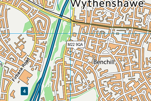 M22 9QA map - OS VectorMap District (Ordnance Survey) M22 9QA map - OS VectorMap District (Ordnance Survey)
