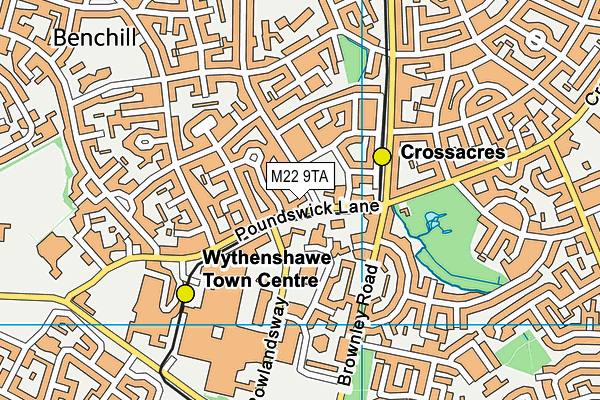 M22 9TA map - OS VectorMap District (Ordnance Survey) M22 9TA map - OS VectorMap District (Ordnance Survey)