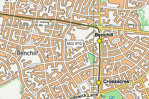 M22 9TG map - OS VectorMap District (Ordnance Survey) M22 9TG map - OS VectorMap District (Ordnance Survey)