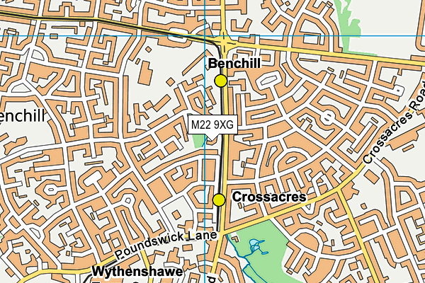 M22 9XG map - OS VectorMap District (Ordnance Survey) M22 9XG map - OS VectorMap District (Ordnance Survey)