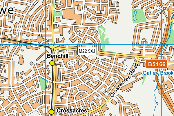 M22 9XJ map - OS VectorMap District (Ordnance Survey) M22 9XJ map - OS VectorMap District (Ordnance Survey)