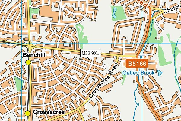 M22 9XL map - OS VectorMap District (Ordnance Survey) M22 9XL map - OS VectorMap District (Ordnance Survey)