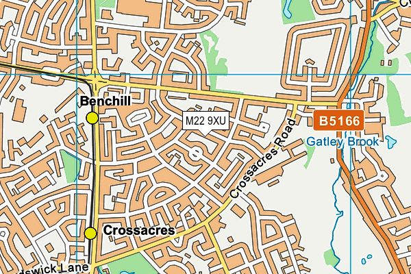 M22 9XU map - OS VectorMap District (Ordnance Survey) M22 9XU map - OS VectorMap District (Ordnance Survey)