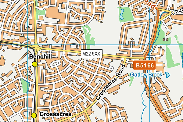 M22 9XX map - OS VectorMap District (Ordnance Survey) M22 9XX map - OS VectorMap District (Ordnance Survey)