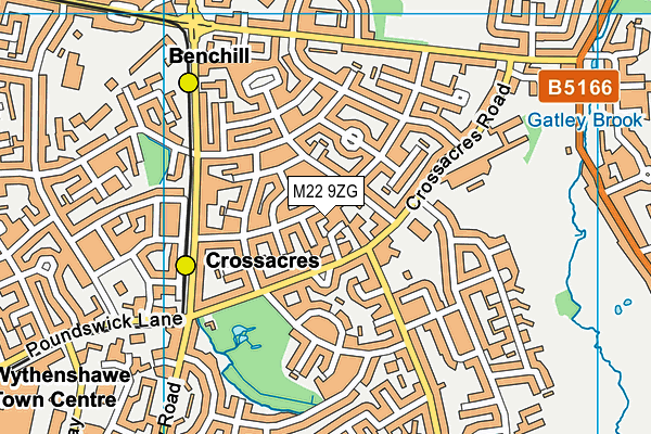 M22 9ZG map - OS VectorMap District (Ordnance Survey) M22 9ZG map - OS VectorMap District (Ordnance Survey)