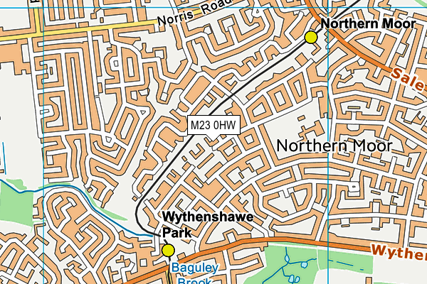 M23 0HW map - OS VectorMap District (Ordnance Survey) M23 0HW map - OS VectorMap District (Ordnance Survey)
