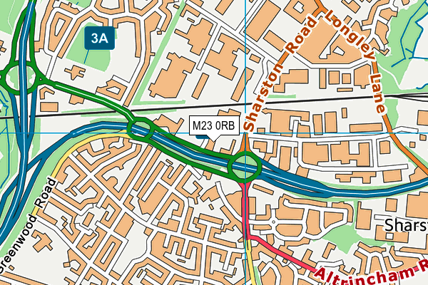 M23 0RB map - OS VectorMap District (Ordnance Survey) M23 0RB map - OS VectorMap District (Ordnance Survey)