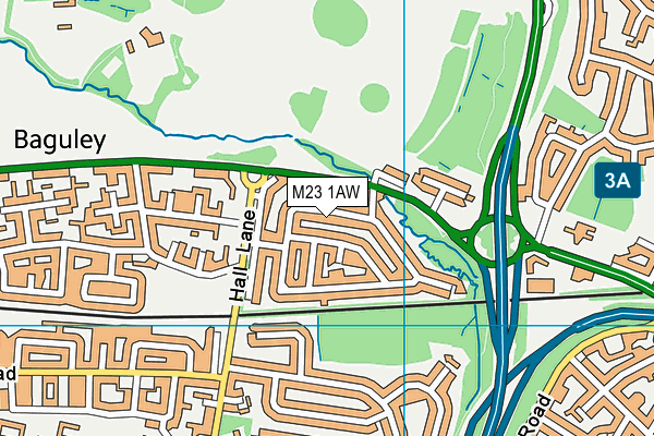 M23 1AW map - OS VectorMap District (Ordnance Survey) M23 1AW map - OS VectorMap District (Ordnance Survey)