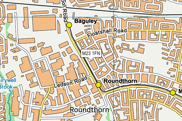 M23 1FN map - OS VectorMap District (Ordnance Survey) M23 1FN map - OS VectorMap District (Ordnance Survey)