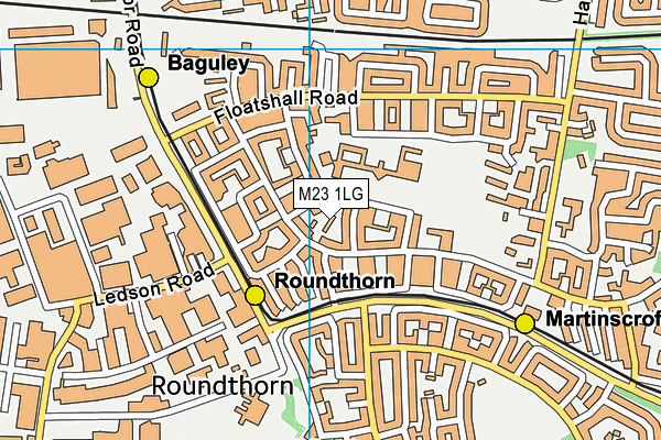 M23 1LG map - OS VectorMap District (Ordnance Survey) M23 1LG map - OS VectorMap District (Ordnance Survey)