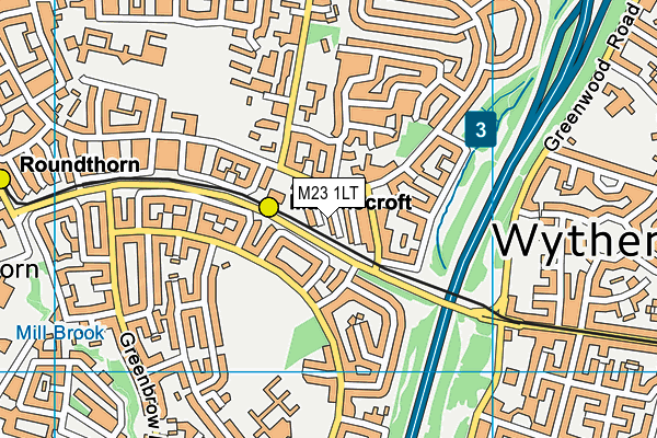 M23 1LT map - OS VectorMap District (Ordnance Survey) M23 1LT map - OS VectorMap District (Ordnance Survey)