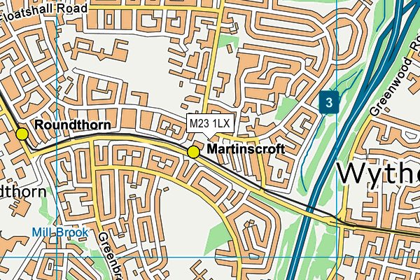 M23 1LX map - OS VectorMap District (Ordnance Survey) M23 1LX map - OS VectorMap District (Ordnance Survey)