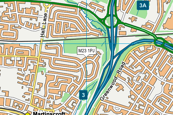M23 1PJ map - OS VectorMap District (Ordnance Survey) M23 1PJ map - OS VectorMap District (Ordnance Survey)