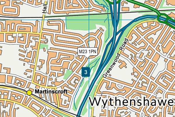 M23 1PN map - OS VectorMap District (Ordnance Survey) M23 1PN map - OS VectorMap District (Ordnance Survey)