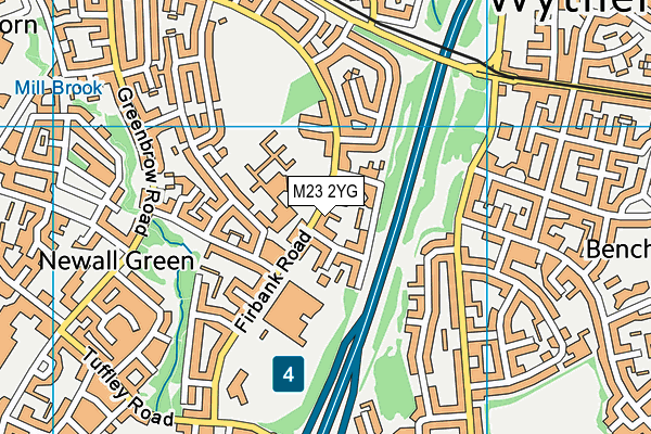 M23 2YG map - OS VectorMap District (Ordnance Survey) M23 2YG map - OS VectorMap District (Ordnance Survey)