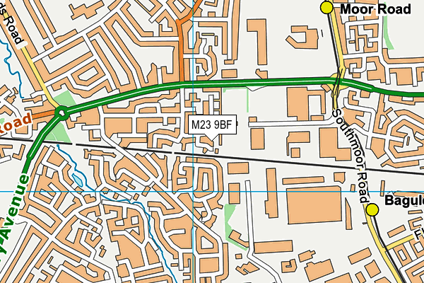 M23 9BF map - OS VectorMap District (Ordnance Survey) M23 9BF map - OS VectorMap District (Ordnance Survey)