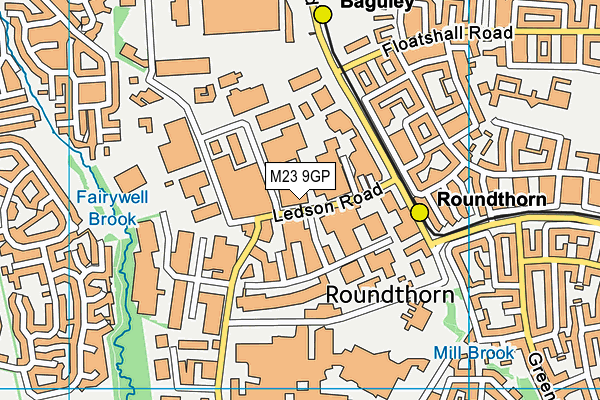 M23 9GP map - OS VectorMap District (Ordnance Survey) M23 9GP map - OS VectorMap District (Ordnance Survey)