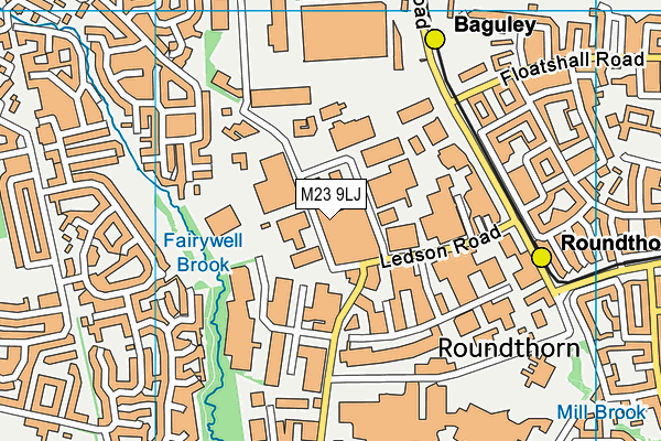 M23 9LJ map - OS VectorMap District (Ordnance Survey) M23 9LJ map - OS VectorMap District (Ordnance Survey)