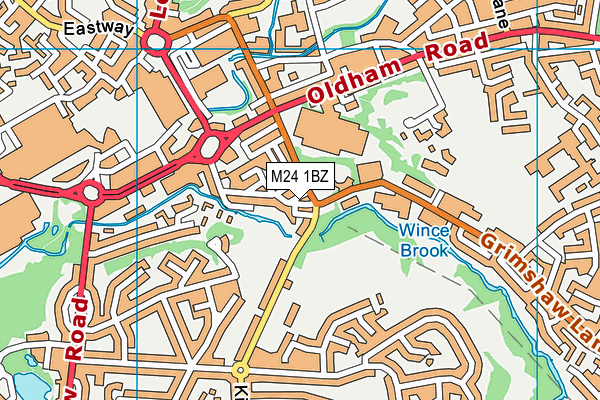 M24 1BZ map - OS VectorMap District (Ordnance Survey) M24 1BZ map - OS VectorMap District (Ordnance Survey)