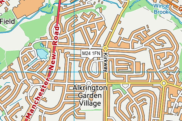M24 1FN map - OS VectorMap District (Ordnance Survey) M24 1FN map - OS VectorMap District (Ordnance Survey)